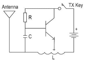 The simplest TX only RF transmitter